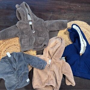 Lot of 4 Fleece Baby Jackets
